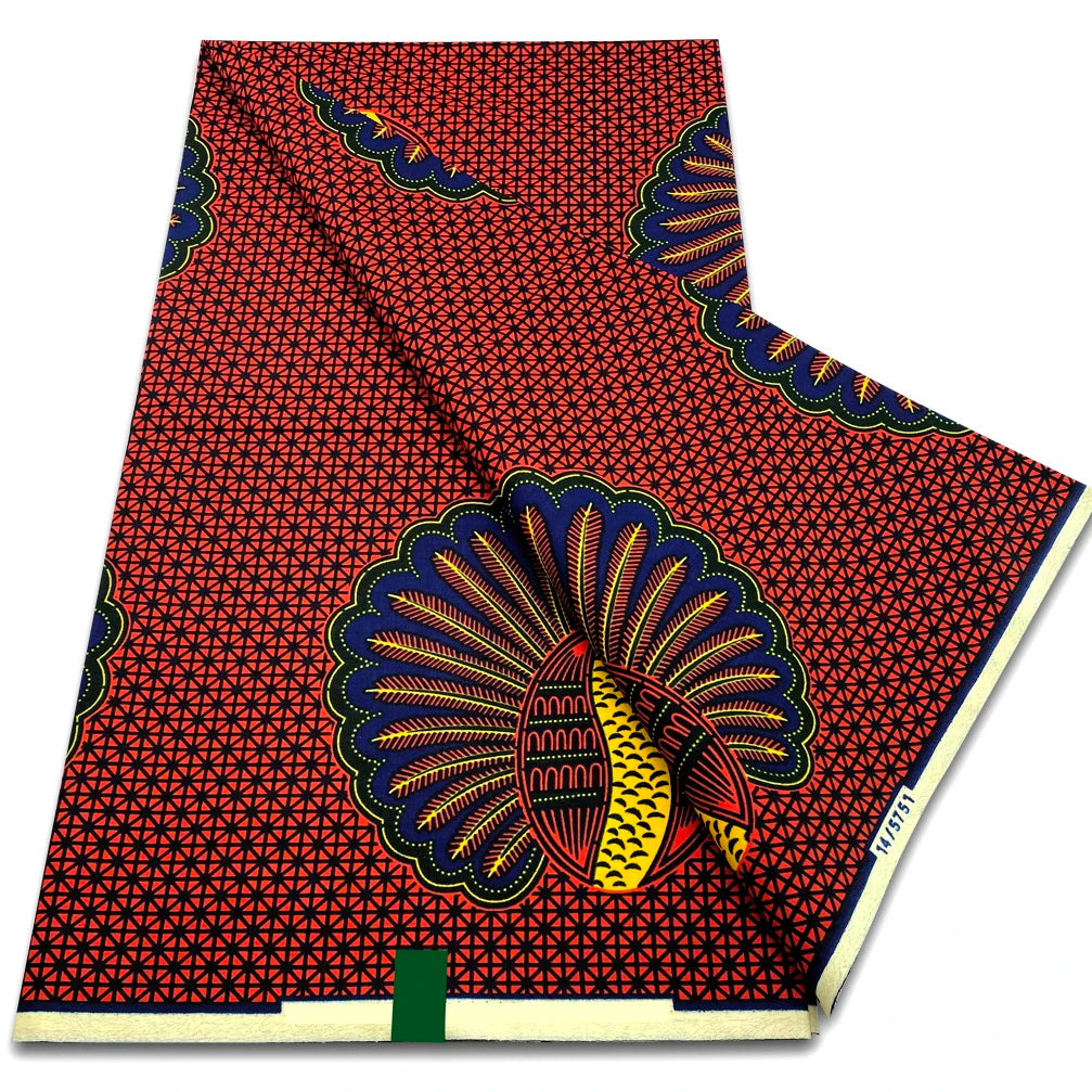 Classic Wax Fabric Guaranteed Veritable African Wax Real Fabric 100% Cotton Soft Tissu Pagne Ankara Wax Fabric for Women Dresses