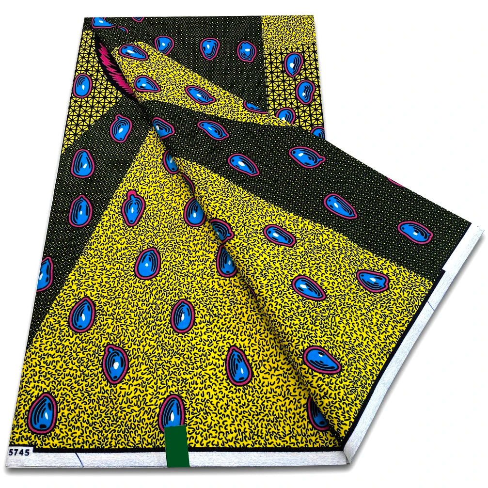 Classic Wax Fabric Guaranteed Veritable African Wax Real Fabric 100% Cotton Soft Tissu Pagne Ankara Wax Fabric for Women Dresses