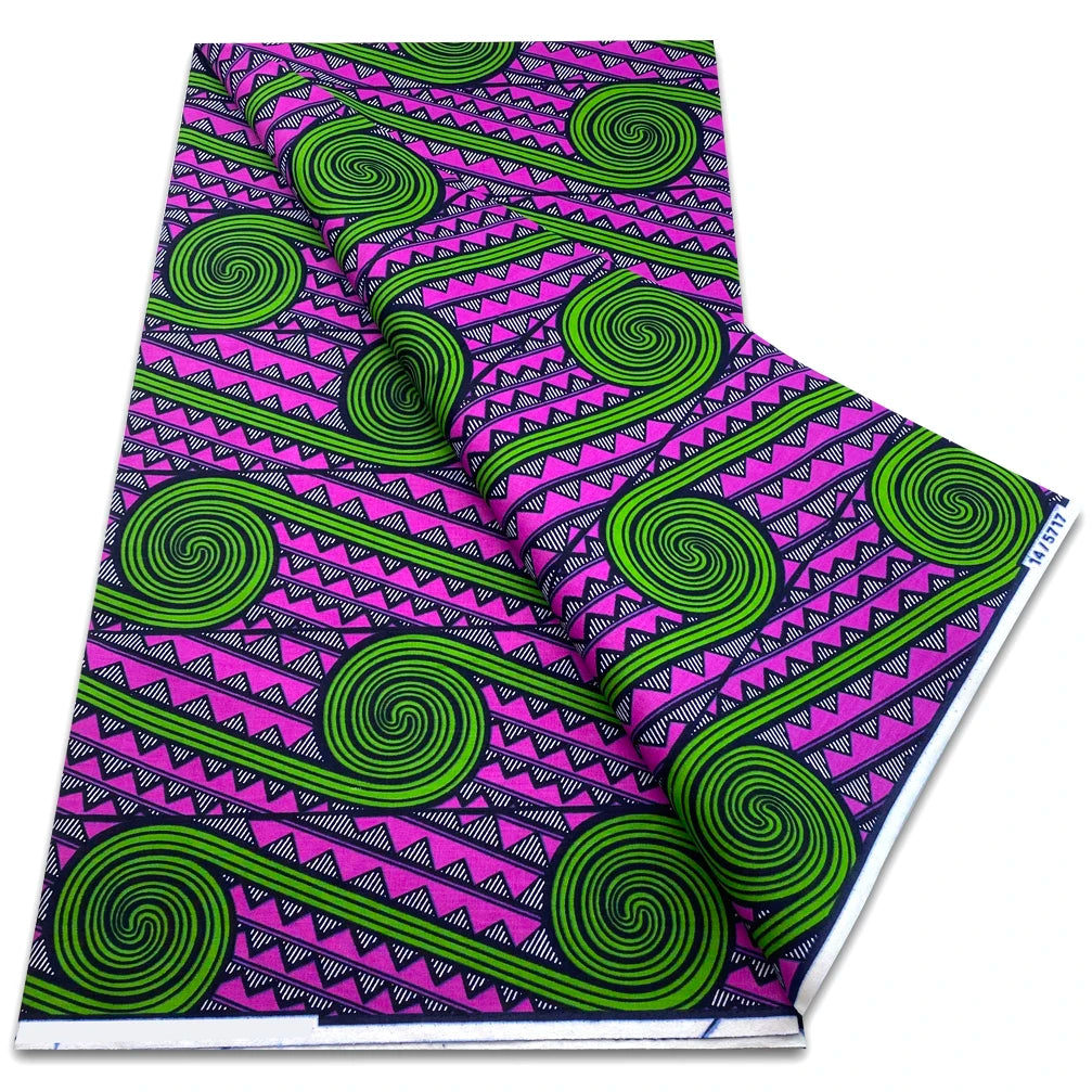 Classic Wax Fabric Guaranteed Veritable African Wax Real Fabric 100% Cotton Soft Tissu Pagne Ankara Wax Fabric for Women Dresses