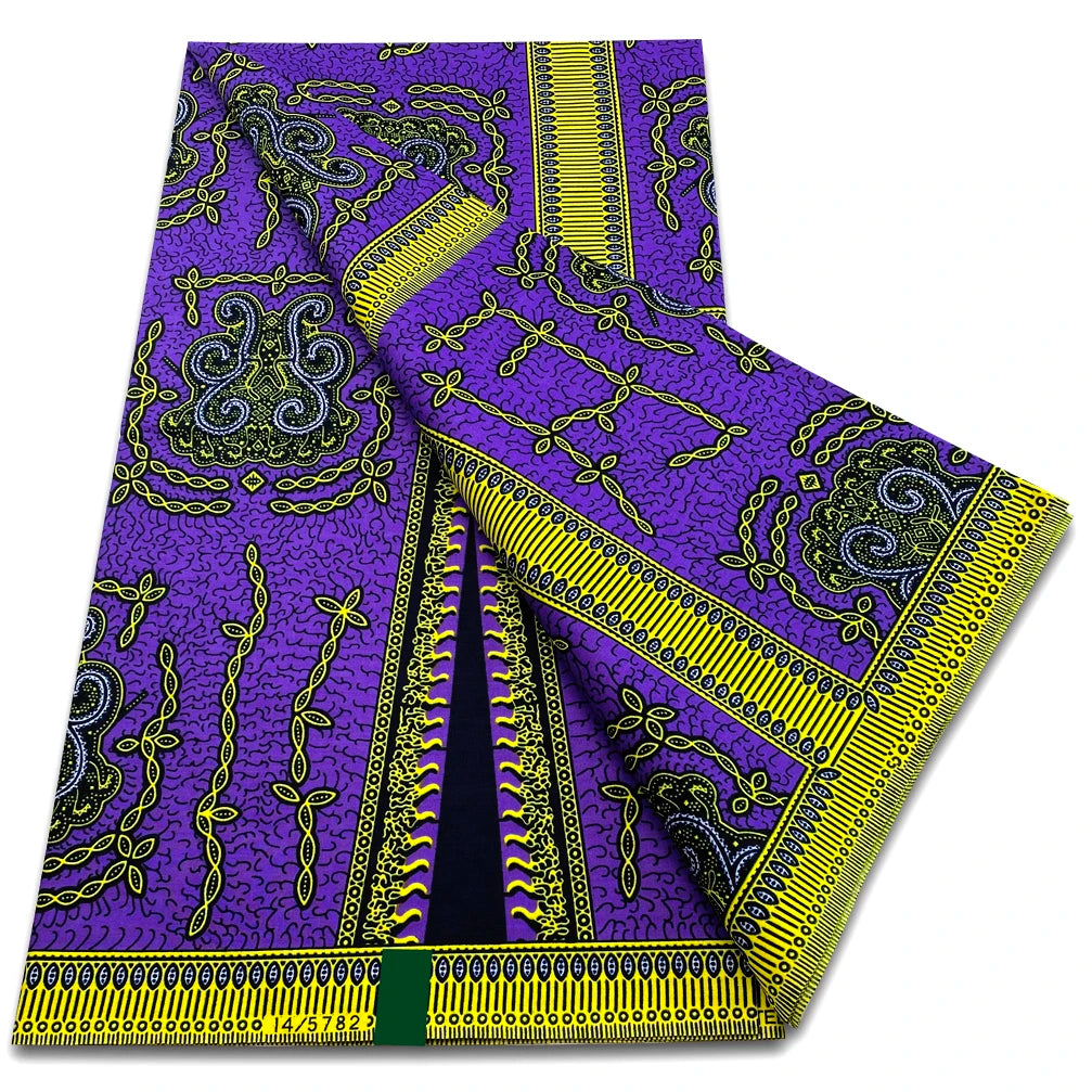 Classic Wax Fabric Guaranteed Veritable African Wax Real Fabric 100% Cotton Soft Tissu Pagne Ankara Wax Fabric for Women Dresses