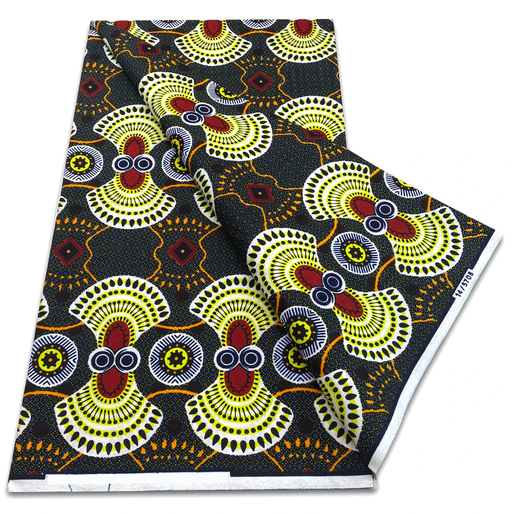 Classic Wax Fabric Guaranteed Veritable African Wax Real Fabric 100% Cotton Soft Tissu Pagne Ankara Wax Fabric for Women Dresses