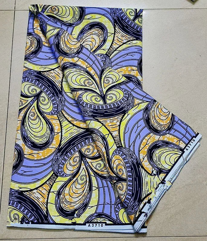 100% Cotton Nigeria Ankara Wax Fabrics Block Prints Batik Dutch High Quality Sewing Cloth 2023 Newest Fashion African Wax Fabric