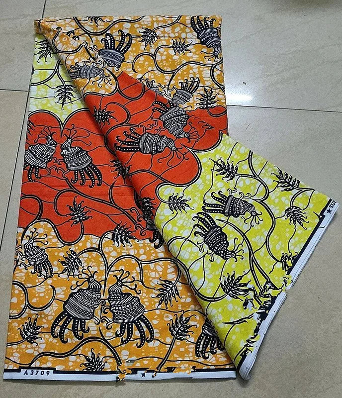 100% Cotton Nigeria Ankara Wax Fabrics Block Prints Batik Dutch High Quality Sewing Cloth 2023 Newest Fashion African Wax Fabric