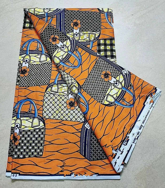 100% Cotton Nigeria Ankara Wax Fabrics Block Prints Batik Dutch High Quality Sewing Cloth 2023 Newest Fashion African Wax Fabric