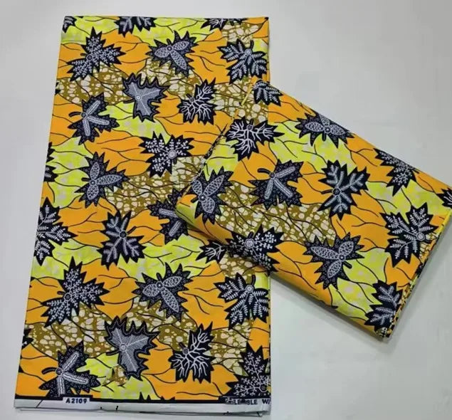 100% Cotton Nigeria Ankara Wax Fabrics Block Prints Batik Dutch High Quality Sewing Cloth 2023 Newest Fashion African Wax Fabric