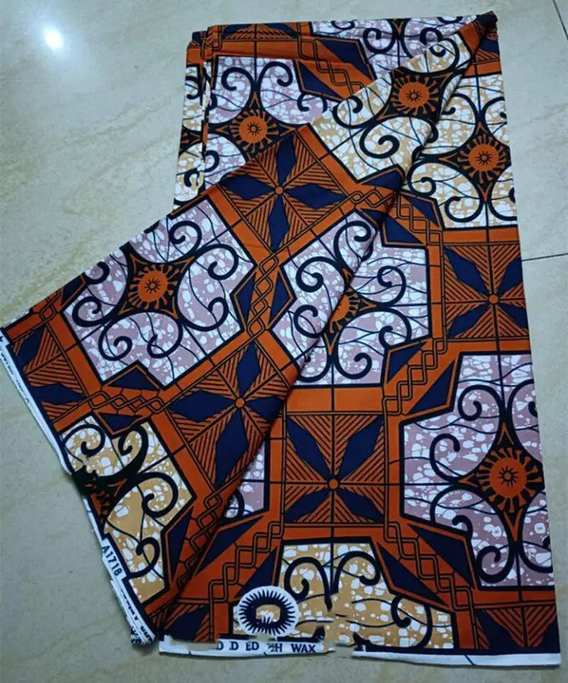 100% Cotton Nigeria Ankara Wax Fabrics Block Prints Batik Dutch High Quality Sewing Cloth 2023 Newest Fashion African Wax Fabric