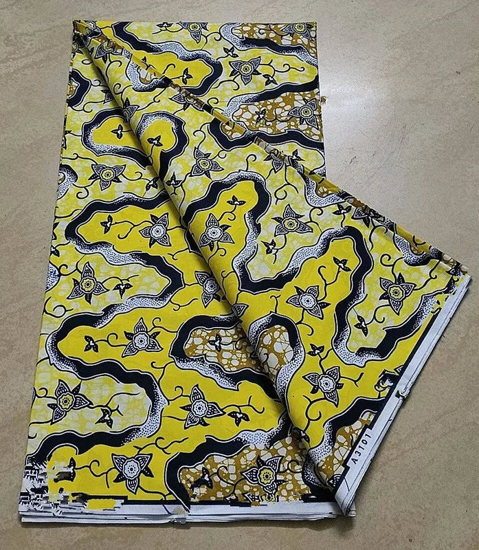 100% Cotton Nigeria Ankara Wax Fabrics Block Prints Batik Dutch High Quality Sewing Cloth 2023 Newest Fashion African Wax Fabric