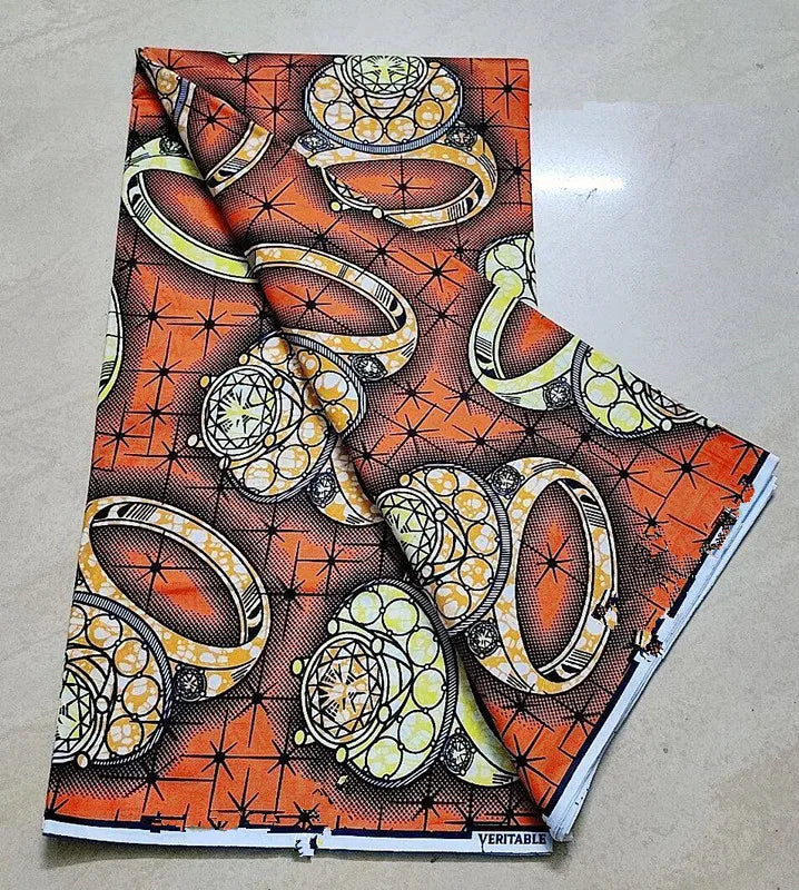 100% Cotton Nigeria Ankara Wax Fabrics Block Prints Batik Dutch High Quality Sewing Cloth 2023 Newest Fashion African Wax Fabric