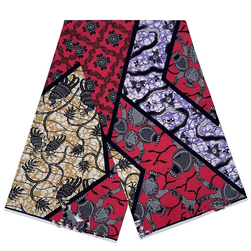 100% Cotton Nigeria Ankara Wax Fabrics Block Prints Batik Dutch High Quality Sewing Cloth 2023 Newest Fashion African Wax Fabric